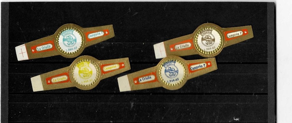 la Criola   kampioenschap voetbal    4 banden, Verzamelen, Ophalen of Verzenden, Sigarenbandjes