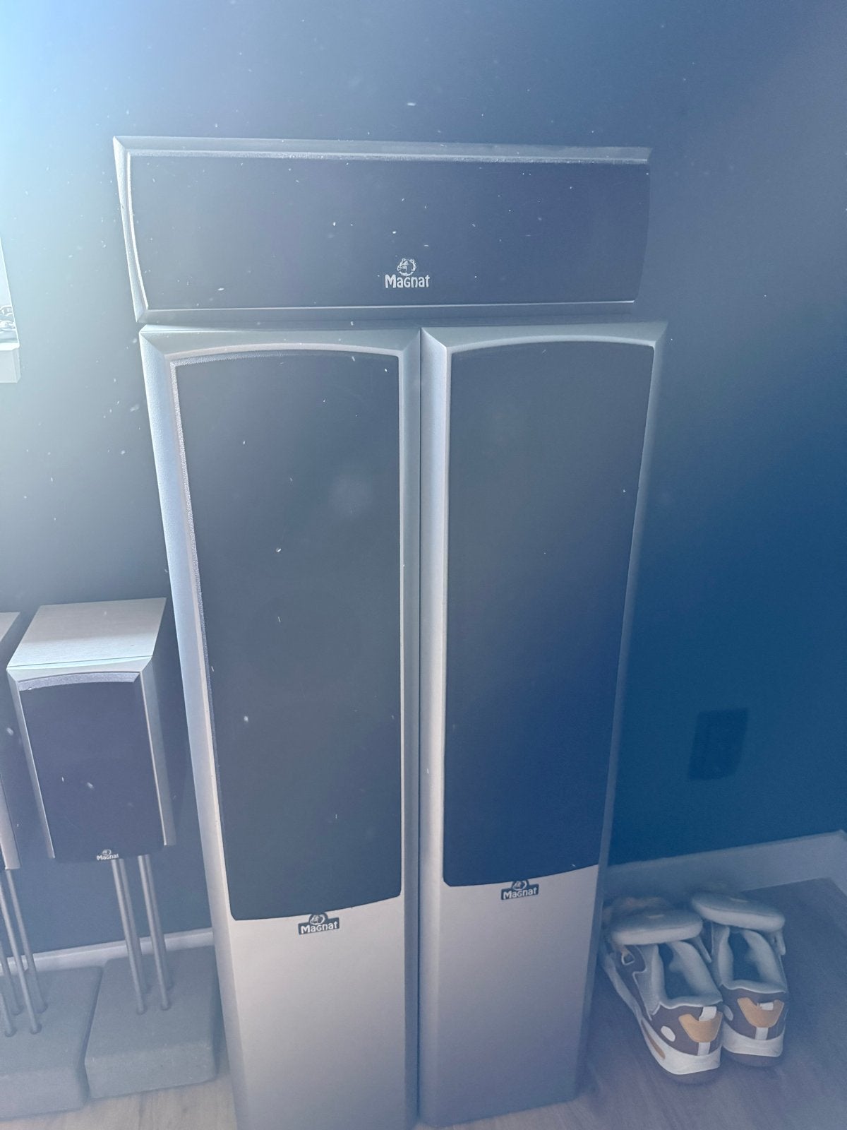 Magnat Speakerset met Yamaha Versterker, Ophalen, Gebruikt, 60 tot 120 watt, Geschikt voor surround/home cinema