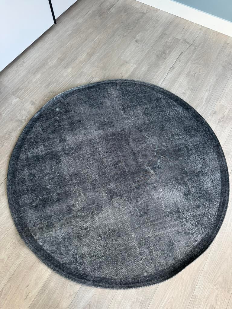 Vloerkleed Yves 160x160 cm - blauw grijs, Ophalen, Grijs, 150 tot 200 cm, Rond
