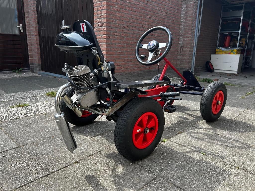 skelter met benzinemotor - hobbyproject, Ophalen, Gebruikt, Overige merken, Motor