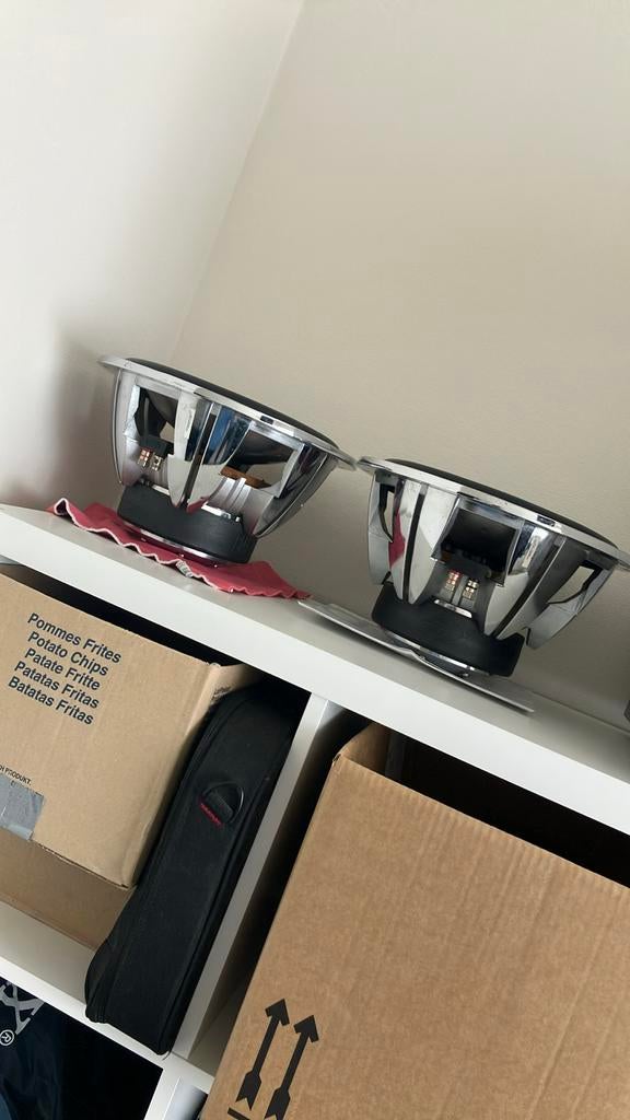 Subwoofers bm boschmann 2 stuks 12 inch, Ophalen of Verzenden, Zo goed als nieuw