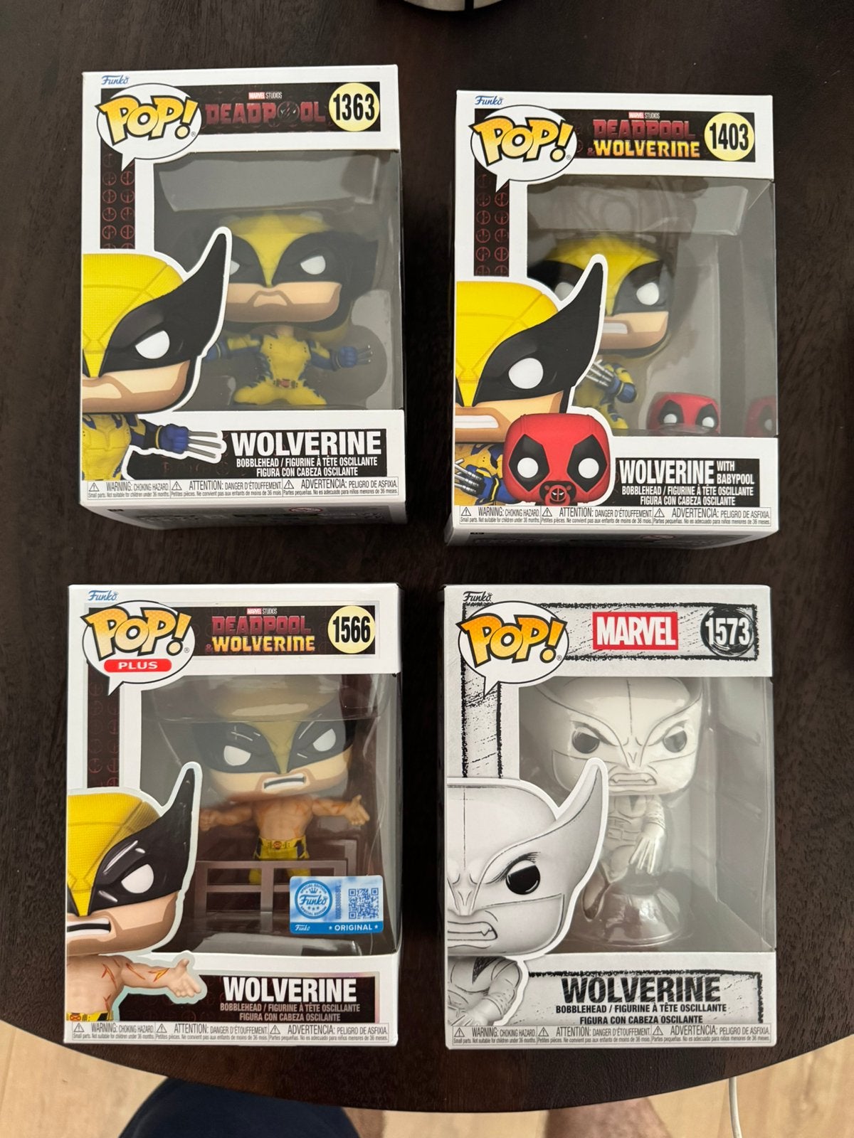 Funko Pop Wolverine set van 4 | Deadpool & Wolverine, Ophalen, Zo goed als nieuw