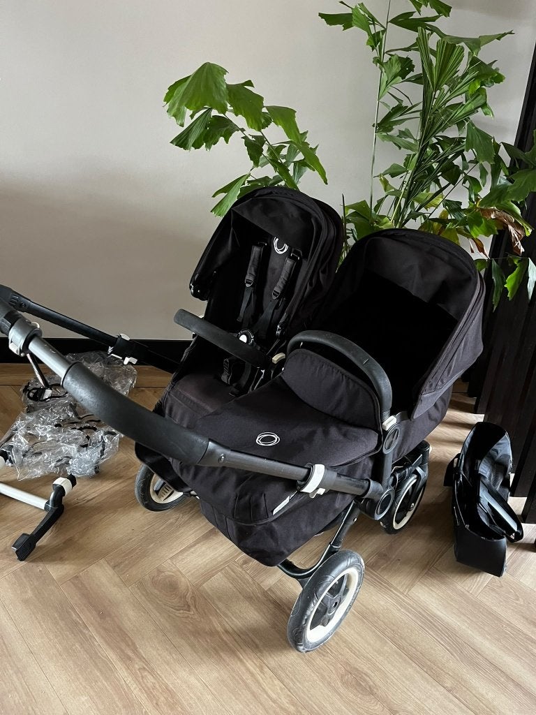 Bugaboo Donkey Duo kinderwagen met accessoires, Ophalen, Gebruikt, Bugaboo, Duowagen