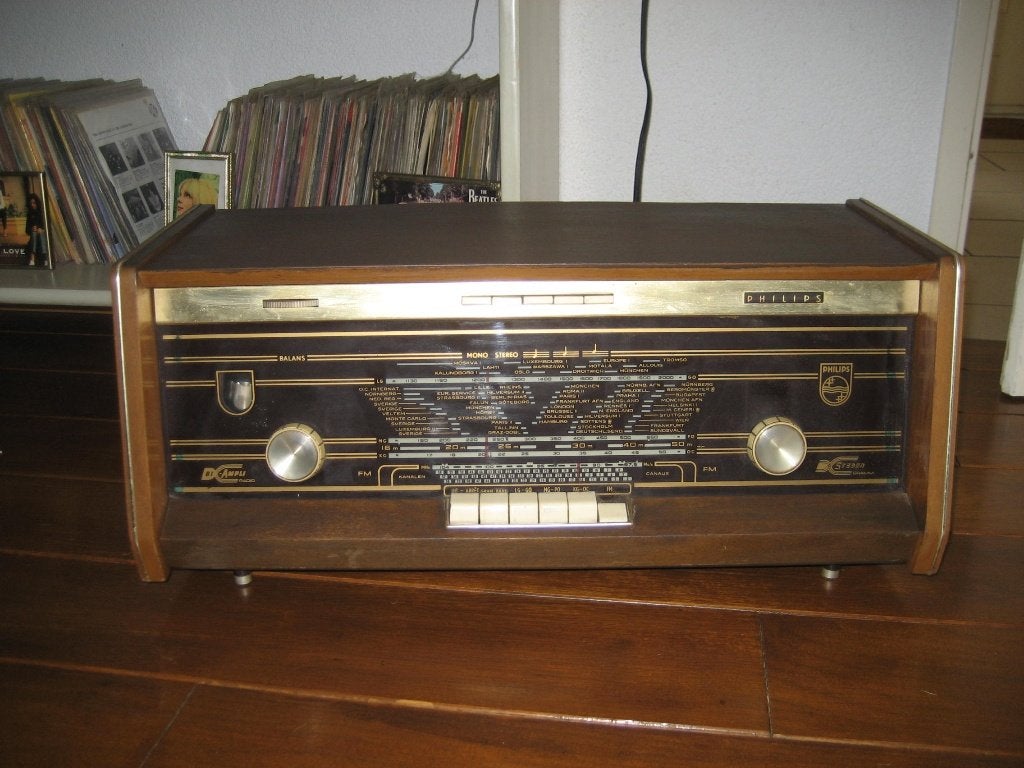 60s radio philips old timer, Audio, Tv en Foto, Ophalen of Verzenden, Zo goed als nieuw, Radio