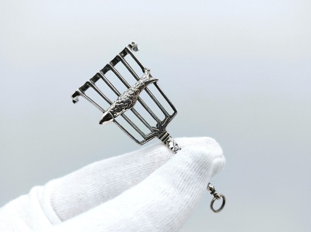 Zilvern vistreeft, Hendrik van der Star, Amsterdam, ca. 1660, Verzenden, Zilver
