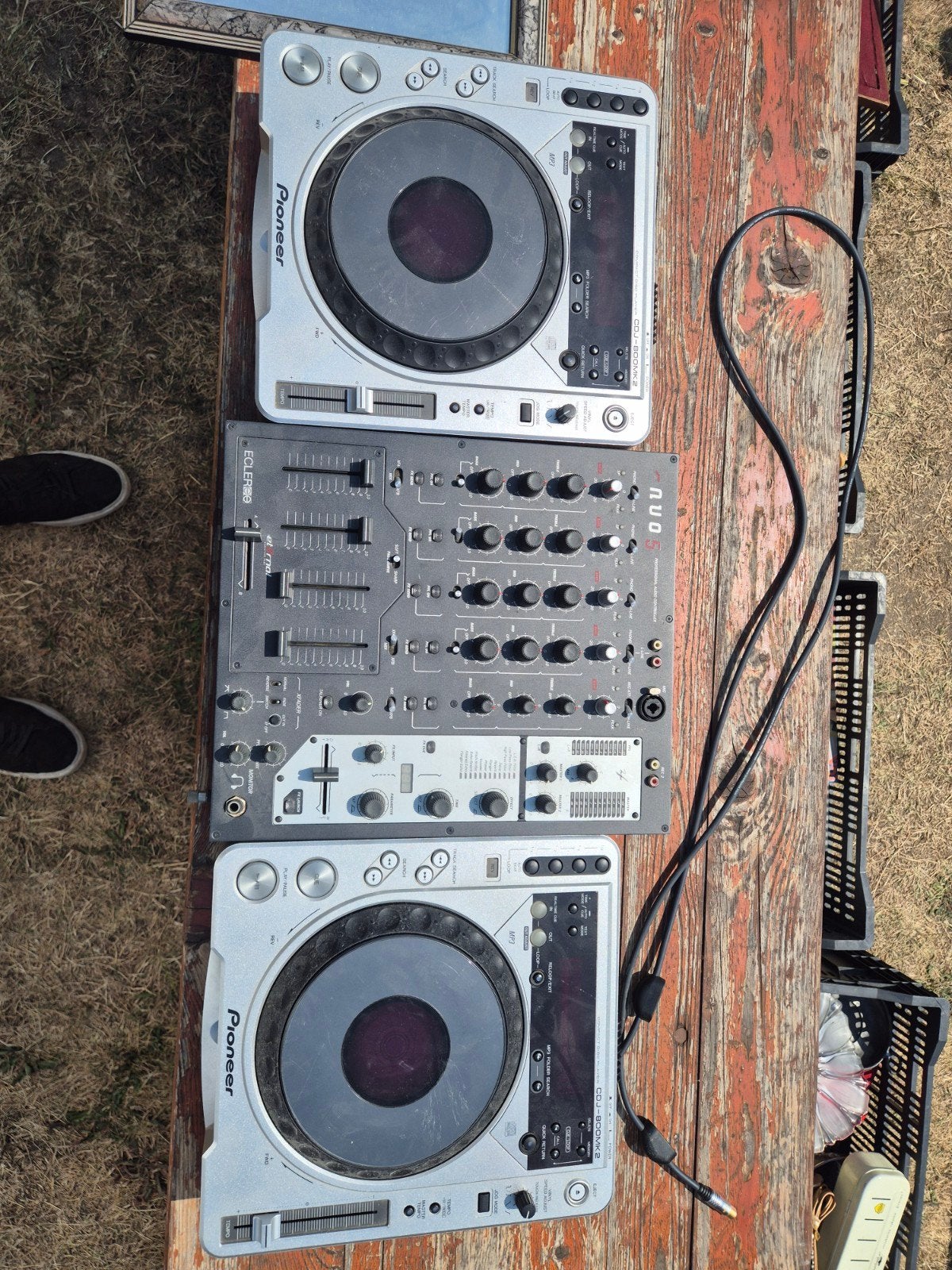 Pioneer CDJ-800MK2 DJ-set met Ecler Nuo 5 mixer, Ophalen, Gebruikt, Dj-set, Pioneer
