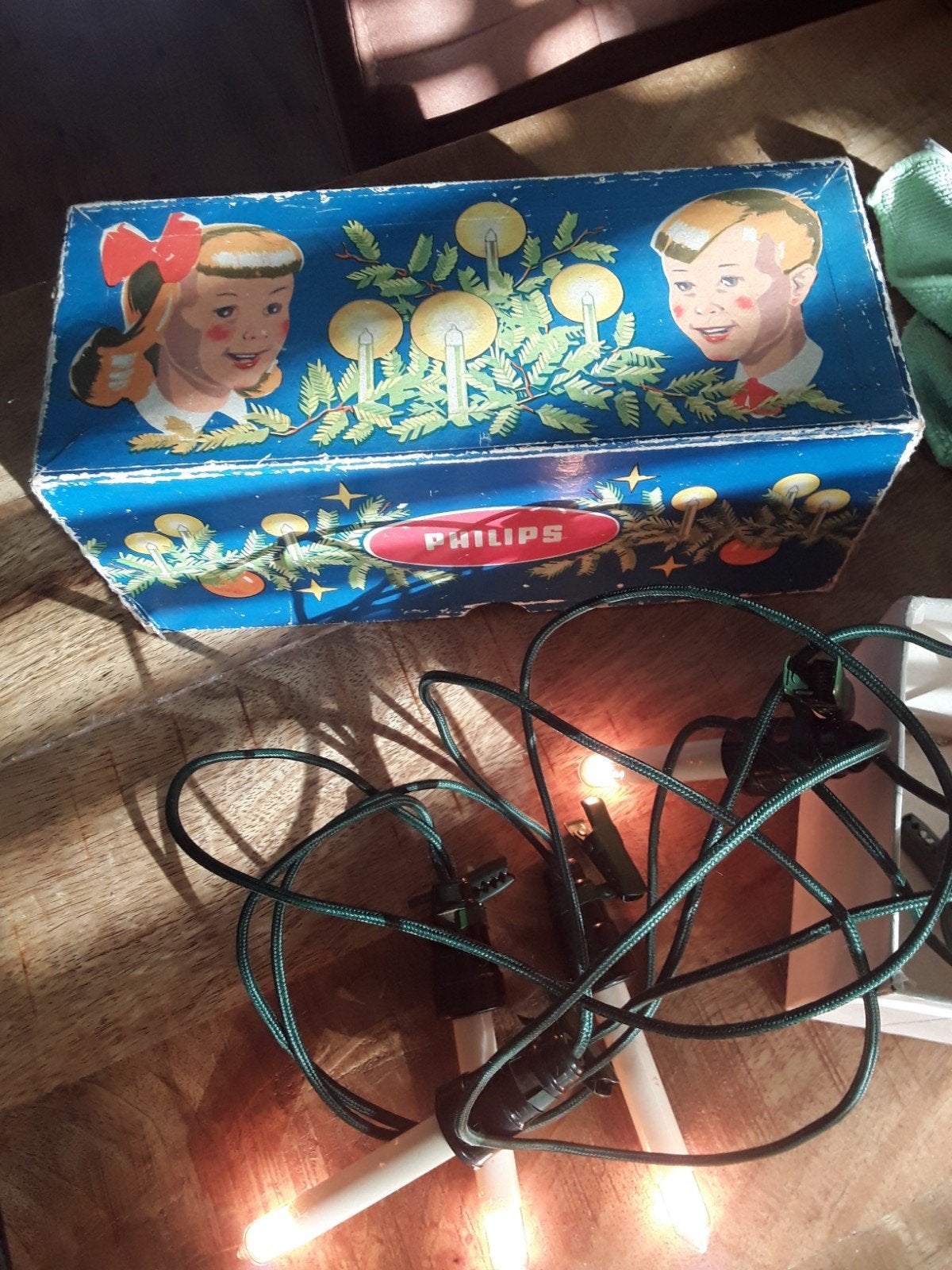 Oude antieke kerst lampjes 16 kaarsjes, Diversen, Ophalen
