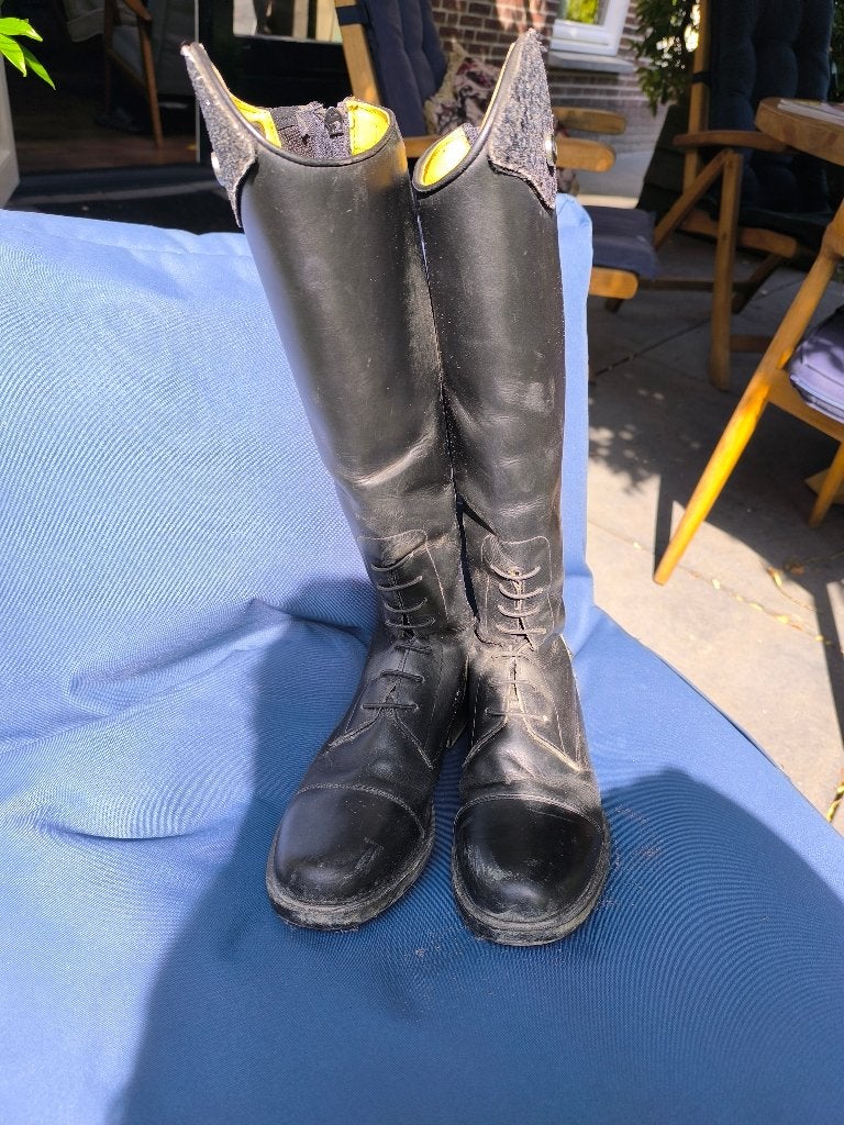 rijlaarzen kind/dames, Dieren en Toebehoren, Ophalen, Gebruikt, Dressuur, Zwart