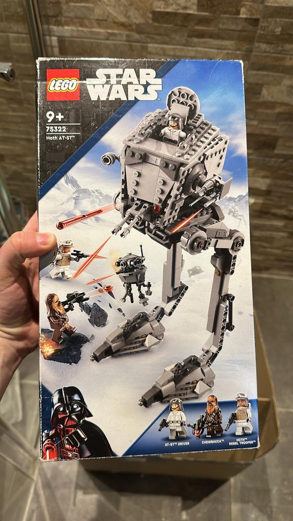 LEGO Star Wars 75322 Hoth AT-ST compleet, Ophalen of Verzenden, Zo goed als nieuw, Complete set, Lego