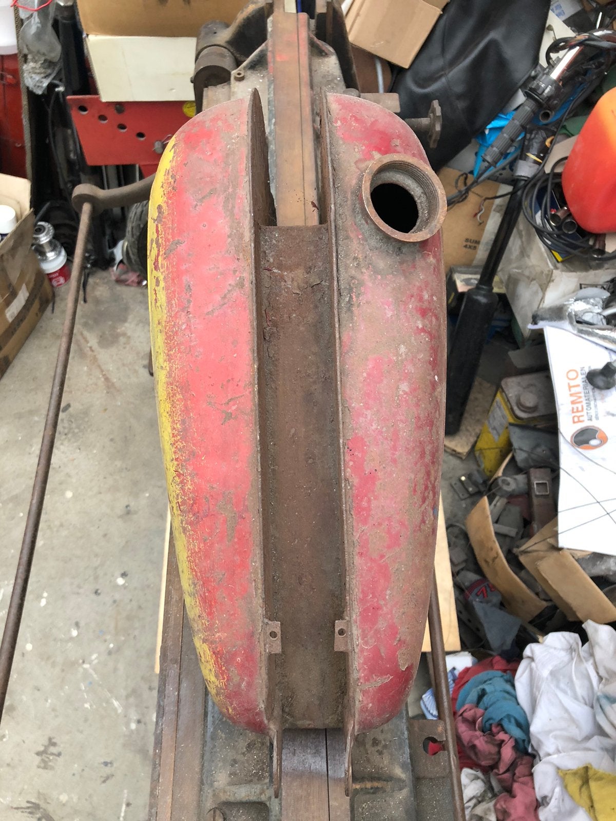 Vintage board track tank, Ophalen of Verzenden, Gebruikt