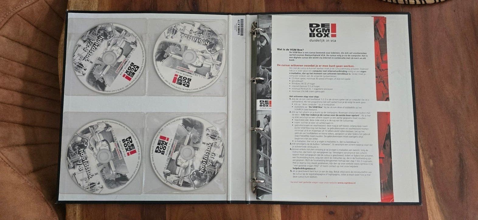 Basisveiligheid VCA boek – De VGM Box, Ophalen, Zo goed als nieuw, Film- of Tv-bewerking