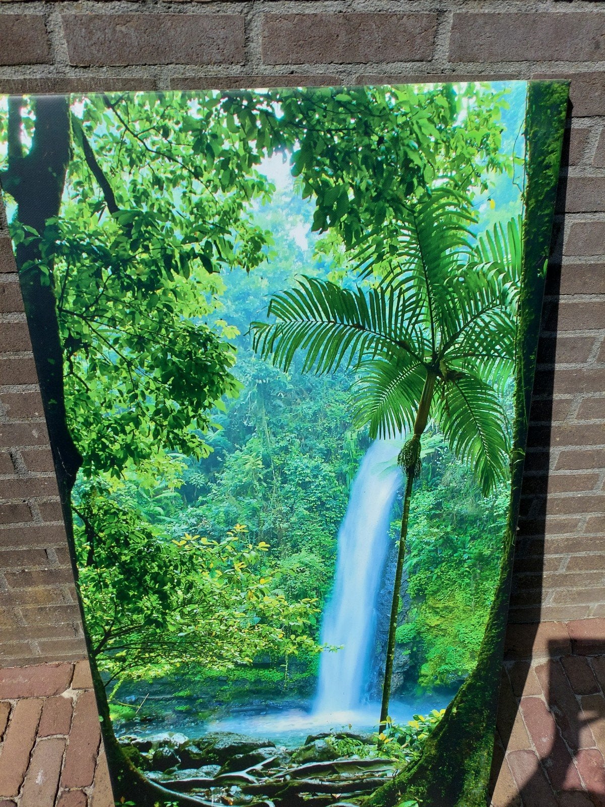 Tuinposter van een mooie waterval, Tuin en Terras, Ophalen, Zo goed als nieuw