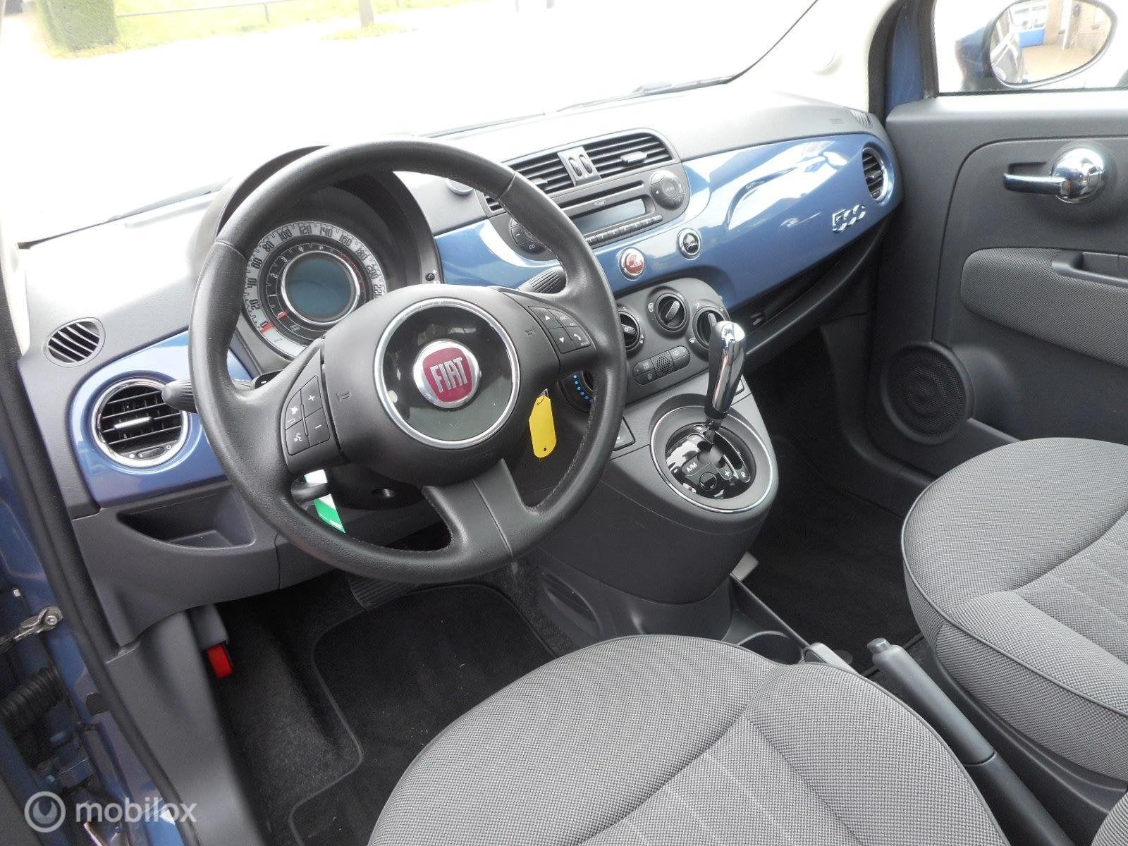 Fiat 500 TwinAir Turbo 85 Lounge Dualogic Automaat METALLIC, Euro 5, 86 pk, Gebruikt, 31 €/maand