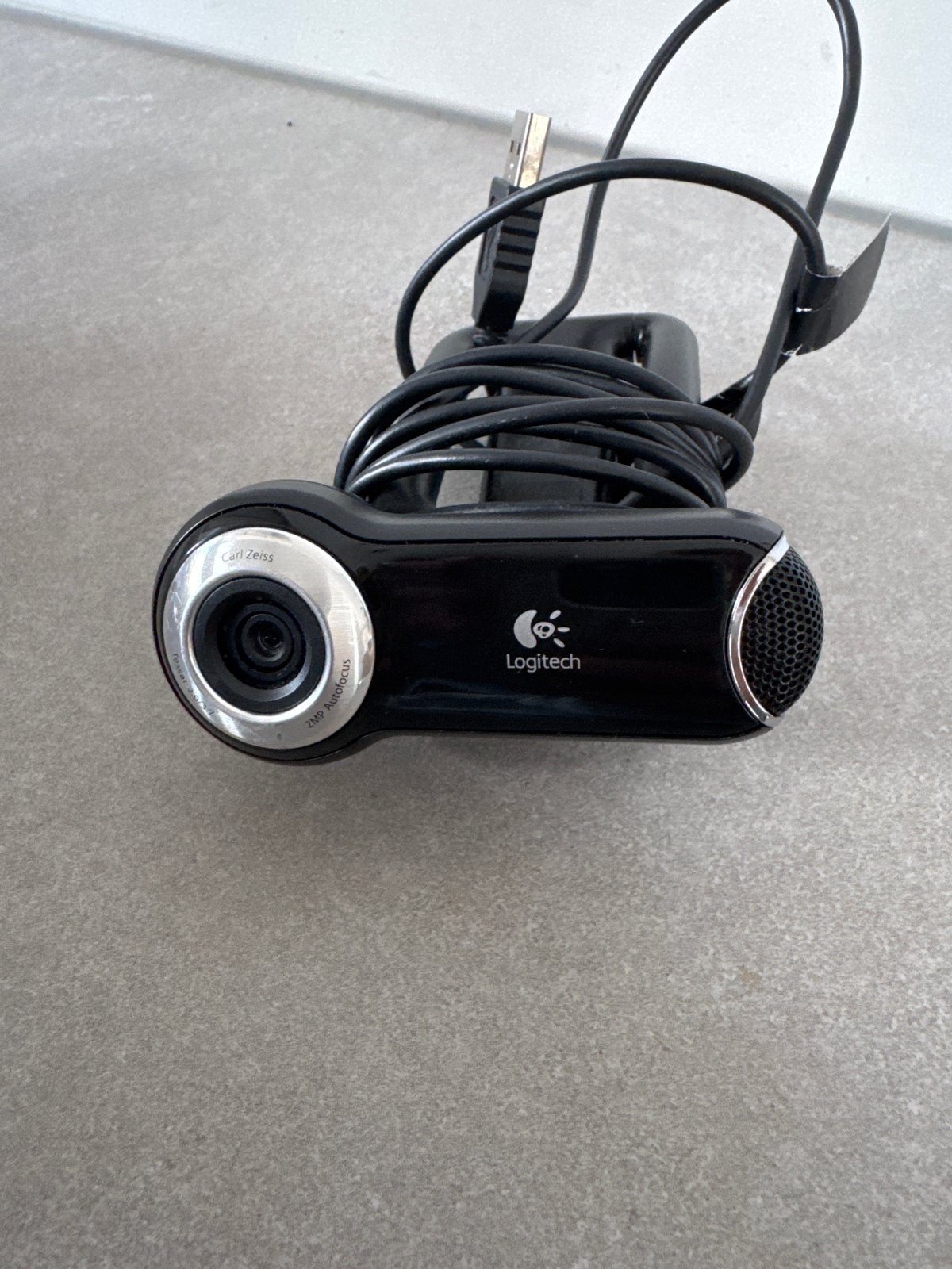 Logitech Webcam Pro 9000 - Zakelijke USB Webcam, Computers en Software, Gebruikt, Ophalen of Verzenden, Windows, Monitorclip