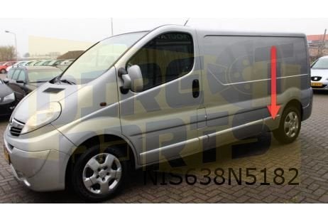 Nissan / Opel / Renault stootlijst zijpaneel Rechts onder /