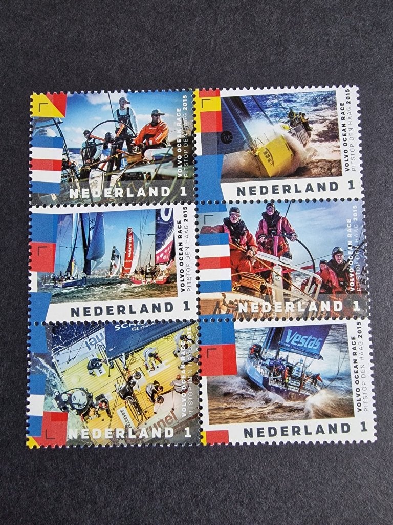2015 NVPH 3303-3308 Pitstop Volvo Ocean Race Den Haag., Ophalen of Verzenden, Na 1940, Postfris