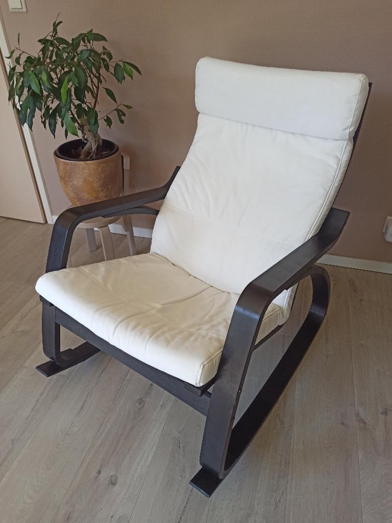 POÄNG Schommelstoel IKEA, Ophalen, Wit, Modern IKEA, Zo goed als nieuw