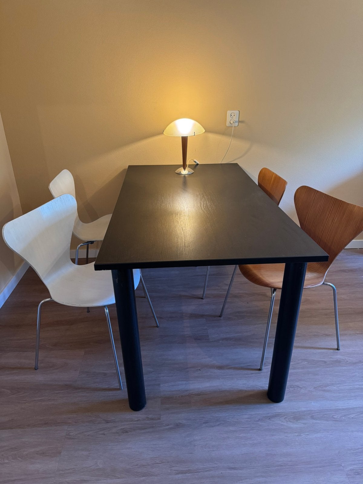 4 fritz hansen originele vlinderstoelen, Huis en Inrichting, Ophalen, Gebruikt, Wit, Vier