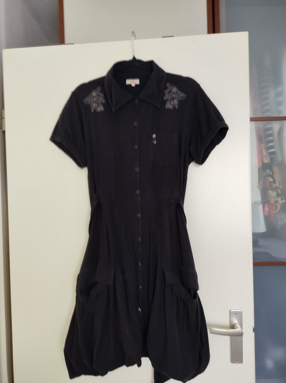 DIDI Zwart Jurkje met Paisley Print en Ceintuur, Verzenden, Zwart, Maat 46/48 (XL) of groter, DIDI