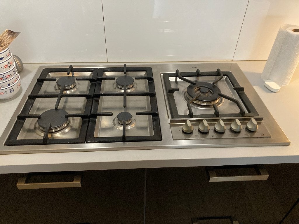Etna inbouw kookplaat met wokbrander, Witgoed en Apparatuur, Kookplaten, Ophalen, Gebruikt, Inbouw, Gas