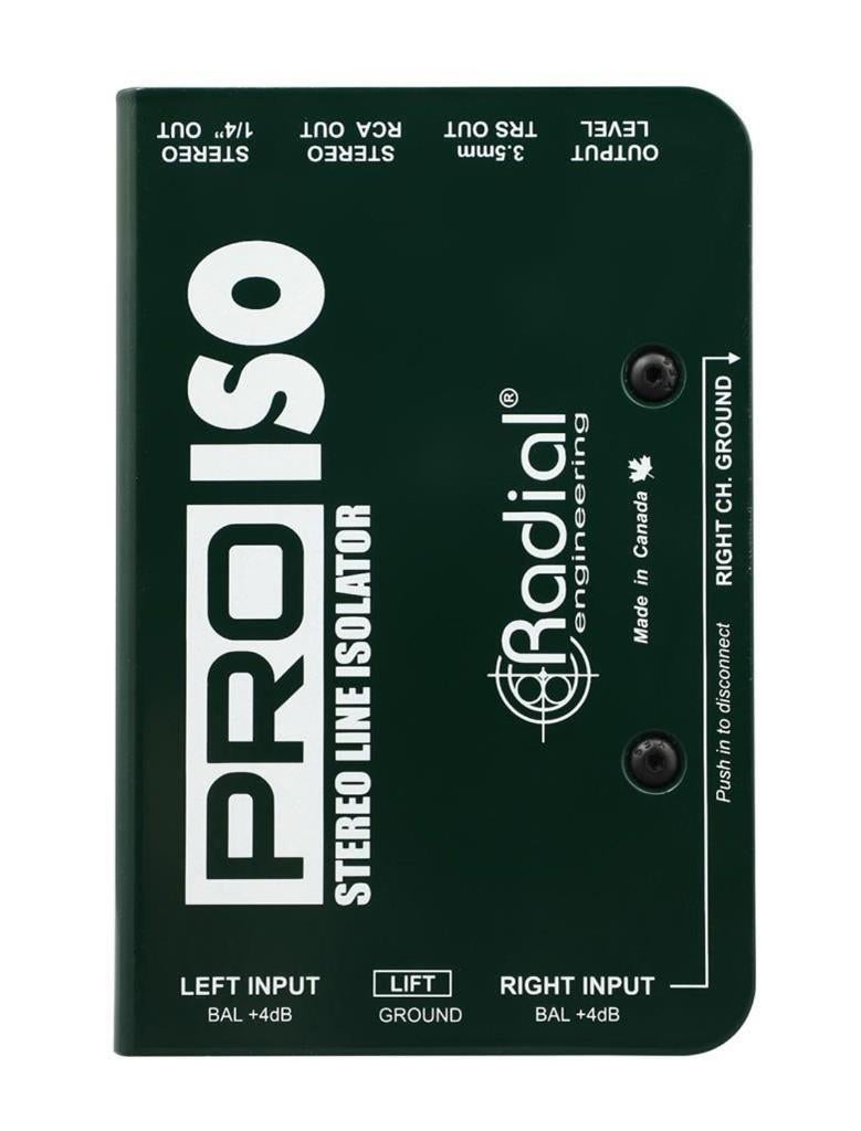 Radial PRO ISO passieve stereo DI +4dB gebalanceerd -10dB, ., Overige typen, Nieuw, Ophalen of Verzenden
