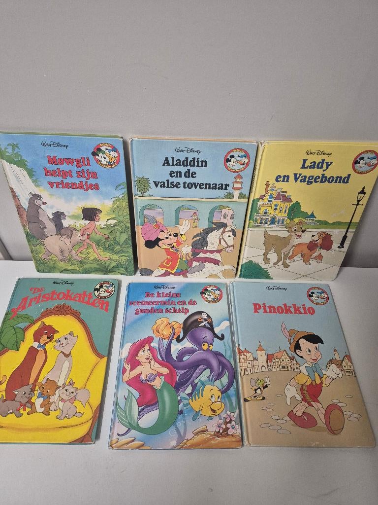 6 Disney klassiekers boeken, Verzamelen, Ophalen of Verzenden, Overige figuren, Gebruikt, Overige typen
