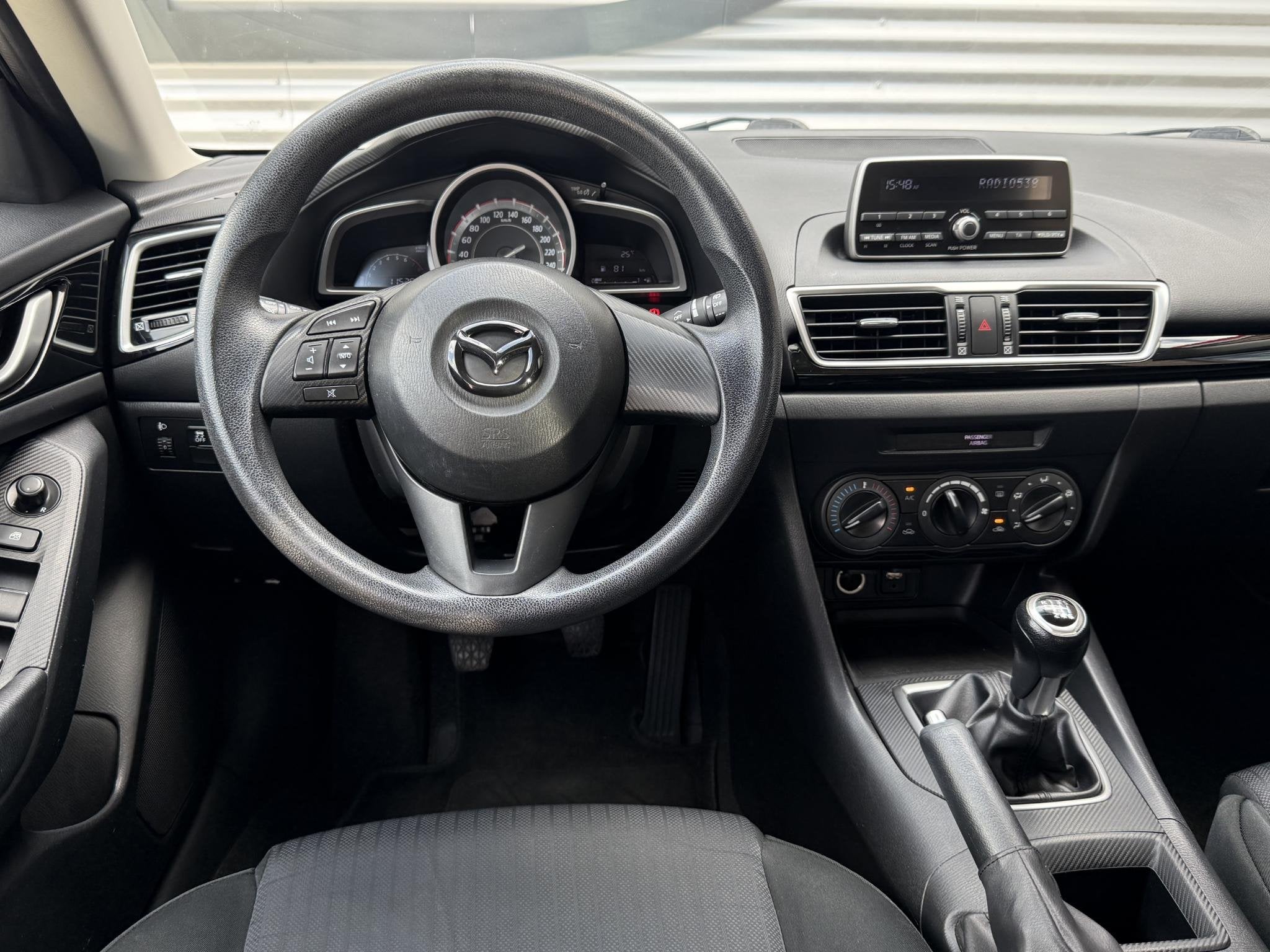 Mazda 3 1.5 S 1e Eigenaar|Airco|PDC|Elek ramen|LM velgen|APK, Auto's, Voorwielaandrijving, Gebruikt, Zwart, 4 cilinders