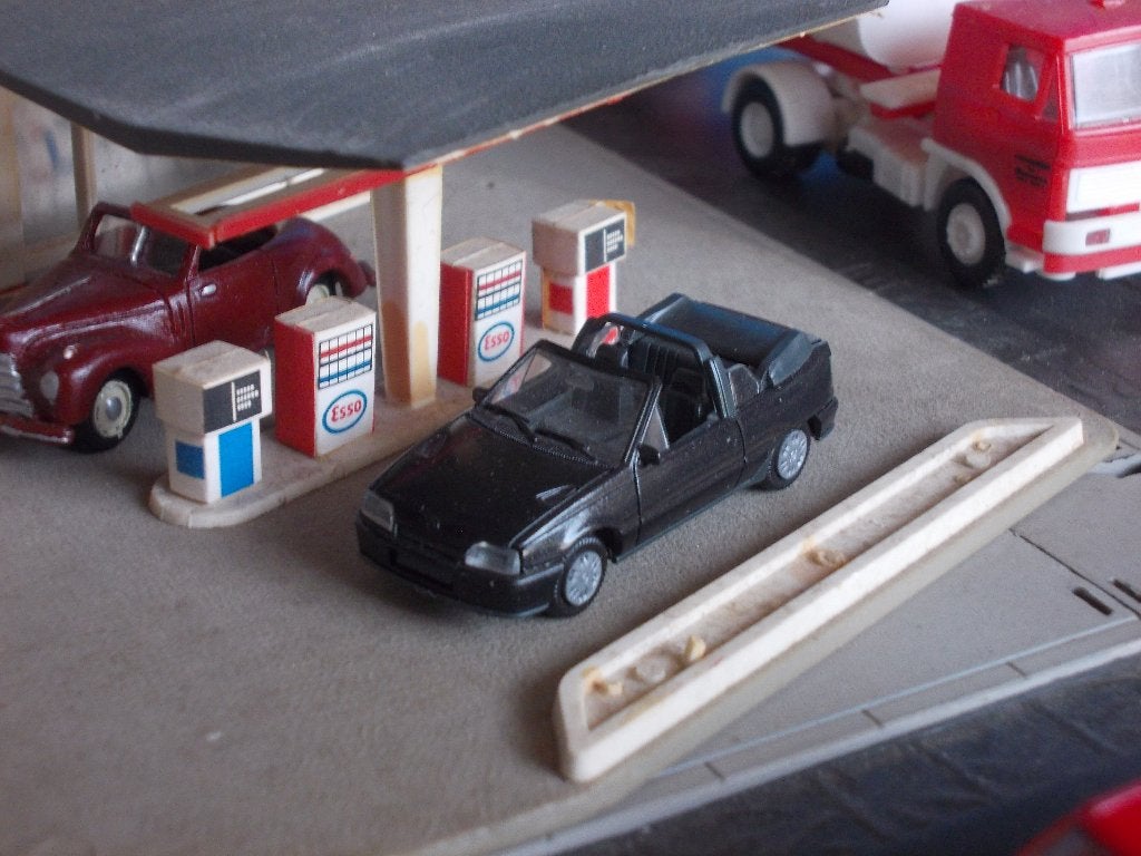 Opel Kadett E Gsi Cabrio - Herpa zwart, Ophalen of Verzenden, Zo goed als nieuw, Auto, Herpa