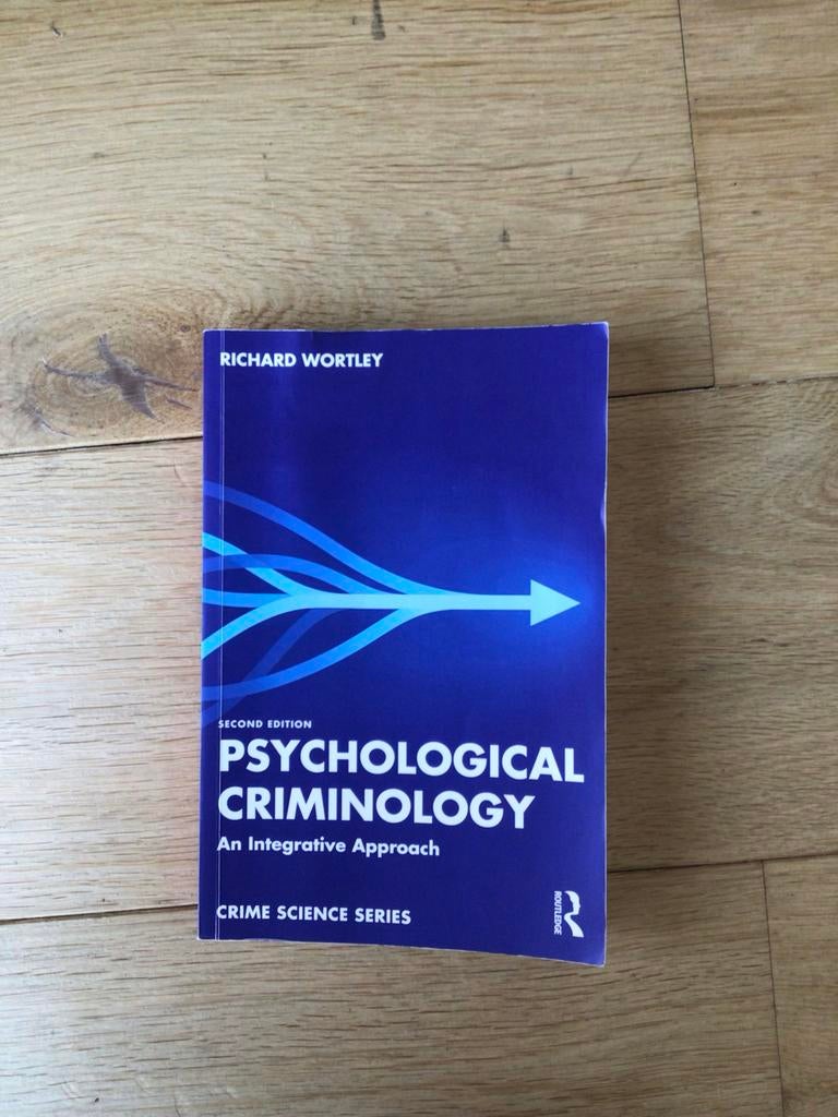 Psychological Criminology - Richard Wortley, Boeken, Studieboeken en Cursussen, Ophalen of Verzenden, Beta, Gelezen, WO