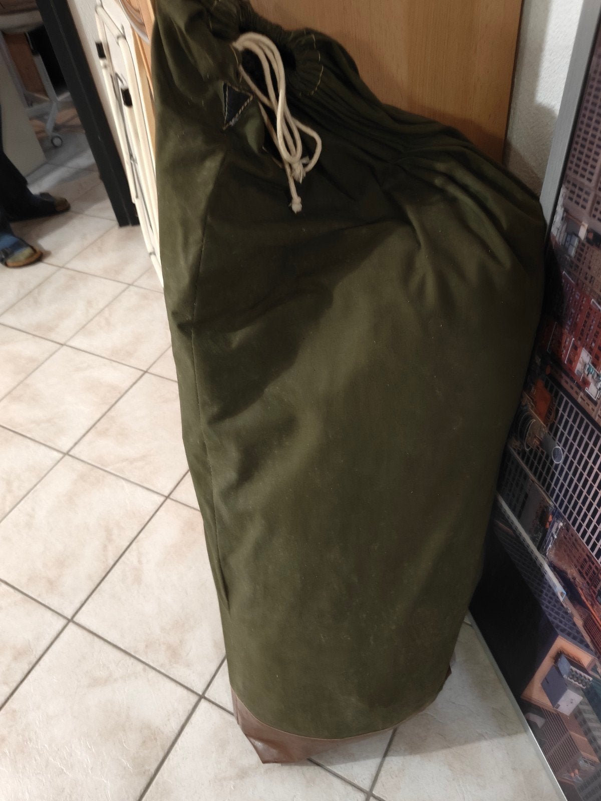 katoenen tent met tentstokken, buiten en binnen tent, Ophalen, Bokszak
