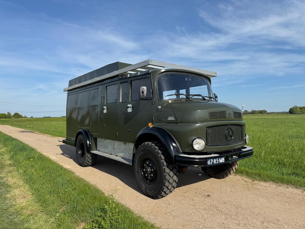 Mercedes LAF 1113 (1976, 4x4, camper, overlander), Open dak, Overige bekleding, Mercedes-Benz, Bruin