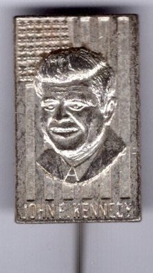 John f. Kennedy met Amerika vlag speldje ( S_020), Verzenden, Nieuw, Stad of Land, Speldje of Pin