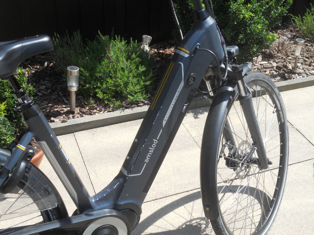 Amslod elektrische fiets Wellington E-MD, Gebruikt, 50 km per accu of meer, 55 tot 59 cm, Ophalen