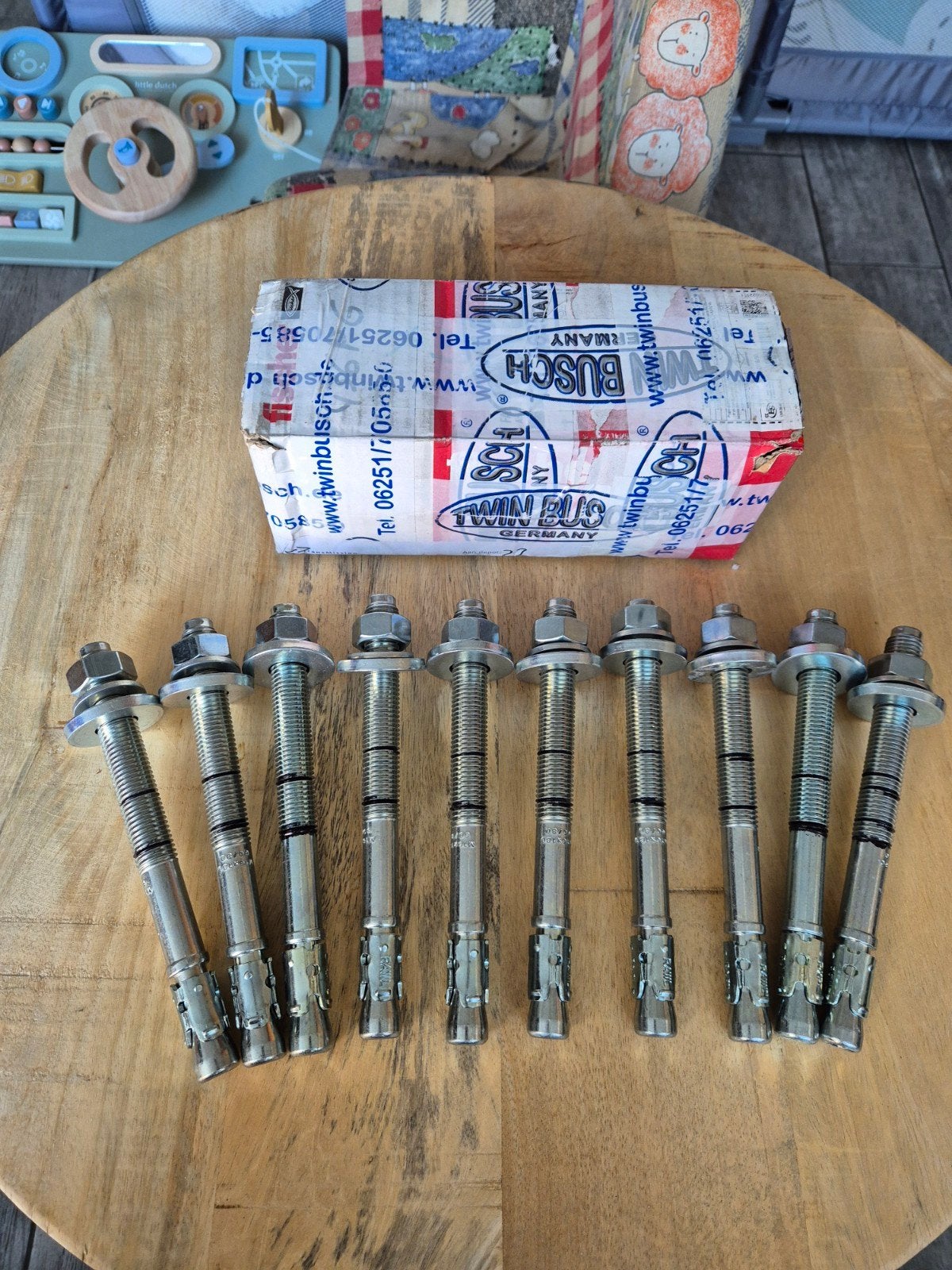 Twinbusch keilbouten hefbrug M16 x 173MM  Origineel, Ophalen of Verzenden, Nieuw, 100 tot 250 mm, Bouten of Moeren
