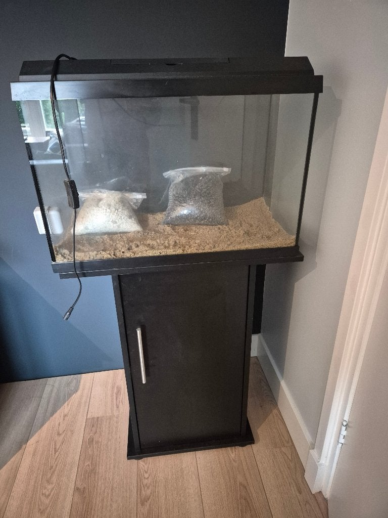 Juwel aquarium met extra onderdelen., Dieren en Toebehoren, Ophalen, Inclusief deksel, Zo goed als nieuw, Leeg aquarium