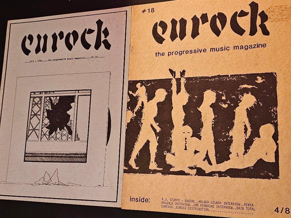 8 underground muziek magazines, Eurock, Vinyl, Opscene e.a., Boeken, Verzenden, Gelezen, Muziek, Film of Tv