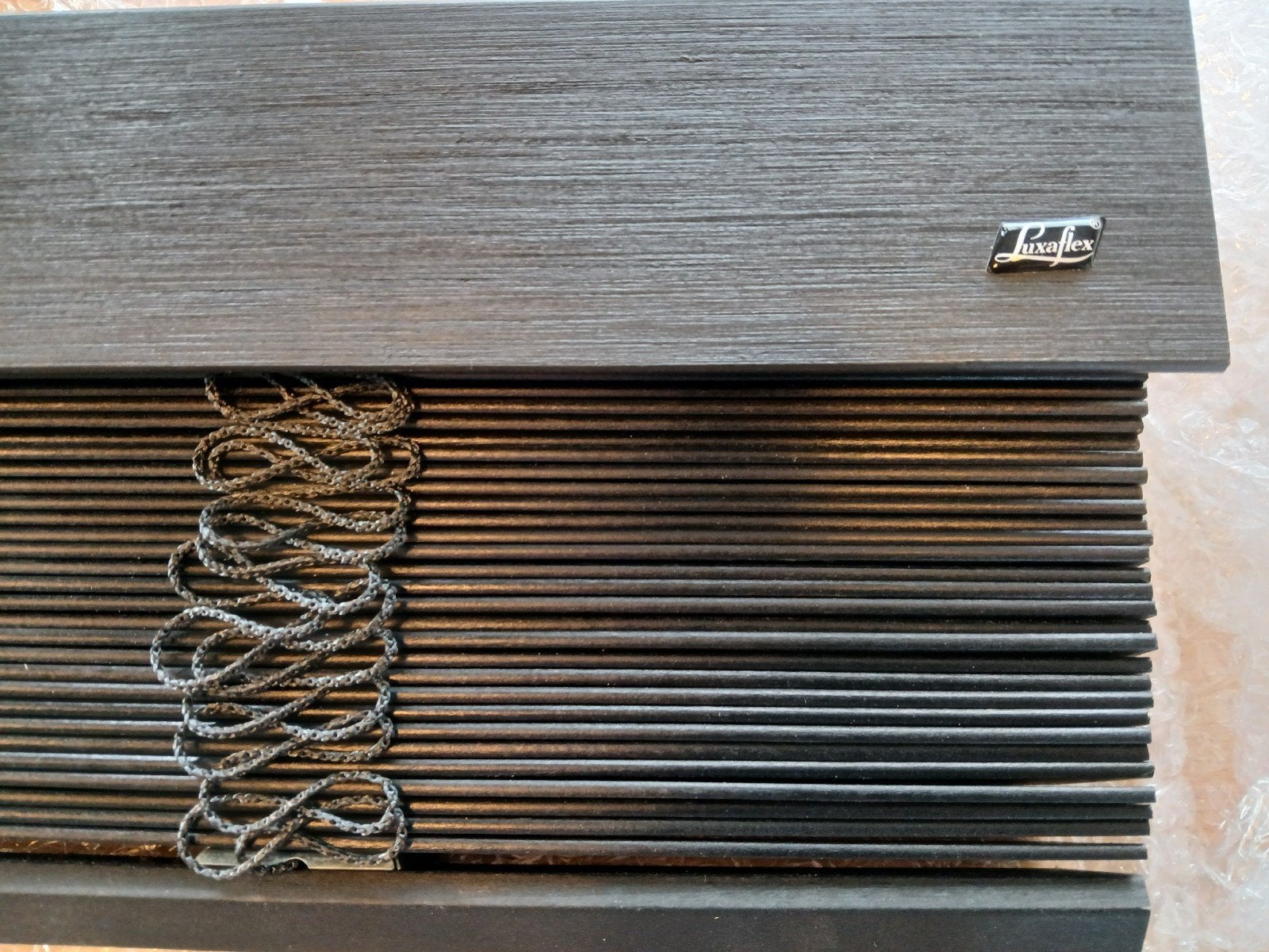 NIEUW 3 ELECTRISCHE powervieuw houten jaloezieën Luxaflex, Huis en Inrichting, Ophalen, Jaloezie, Hout, Nieuw