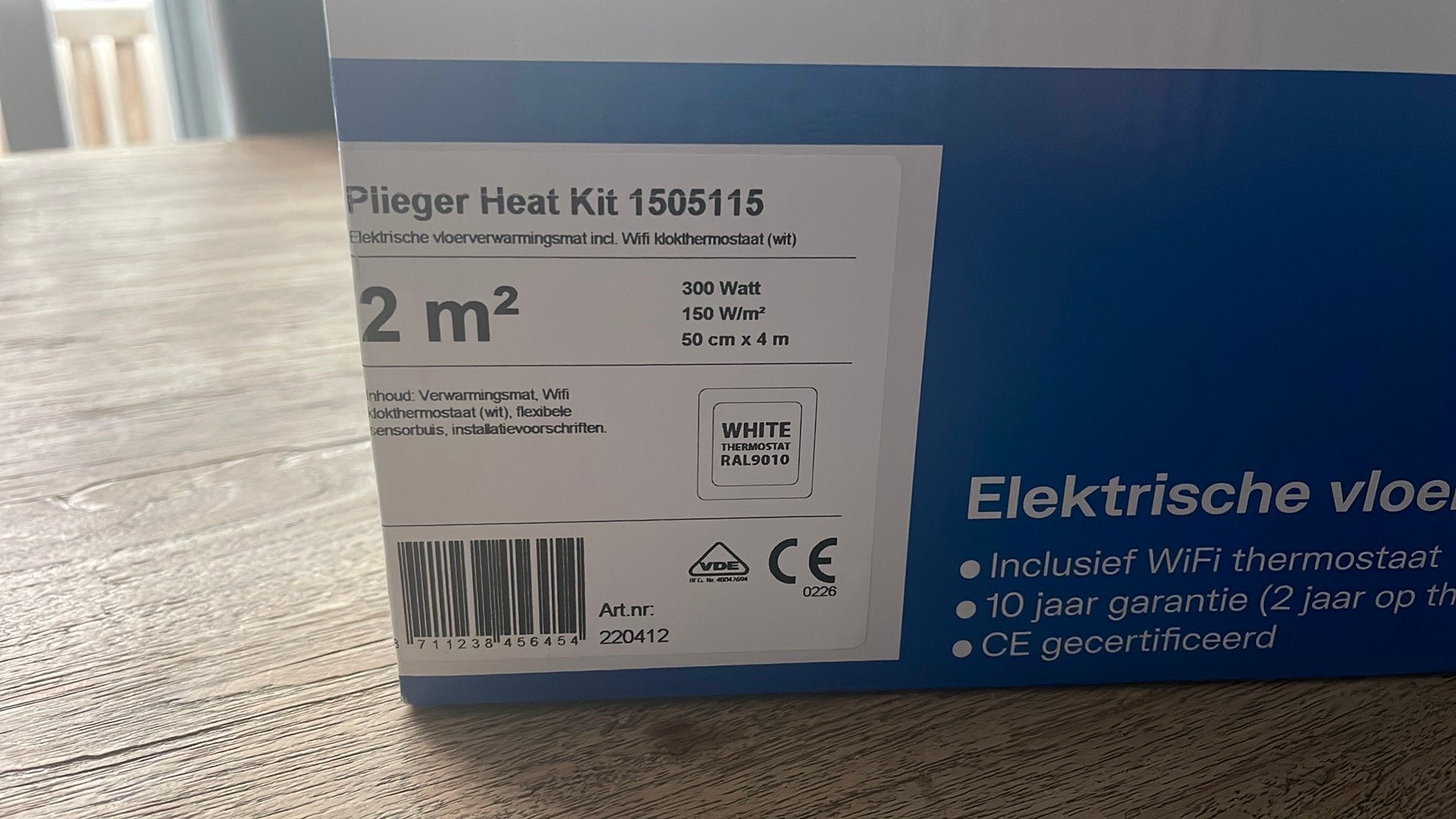 Elektrische vloerverwarmingsmat inclusief wifi thermostaat., Ophalen, Nieuw