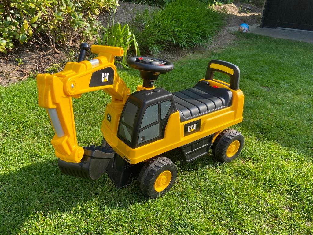 CAT Loopgraafmachine Loopauto, Kinderen en Baby's, Speelgoed | Buiten | Voertuigen en Loopfietsen, Ophalen of Verzenden, Gebruikt
