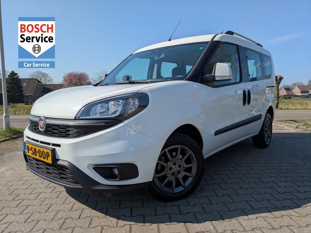Fiat DOBLO 1.3 MultiJet 5 Persoons I Carplay I Cruise I Airc, Electronic Stability Program (ESP), Met garantie (alle), Wit, Bedrijf