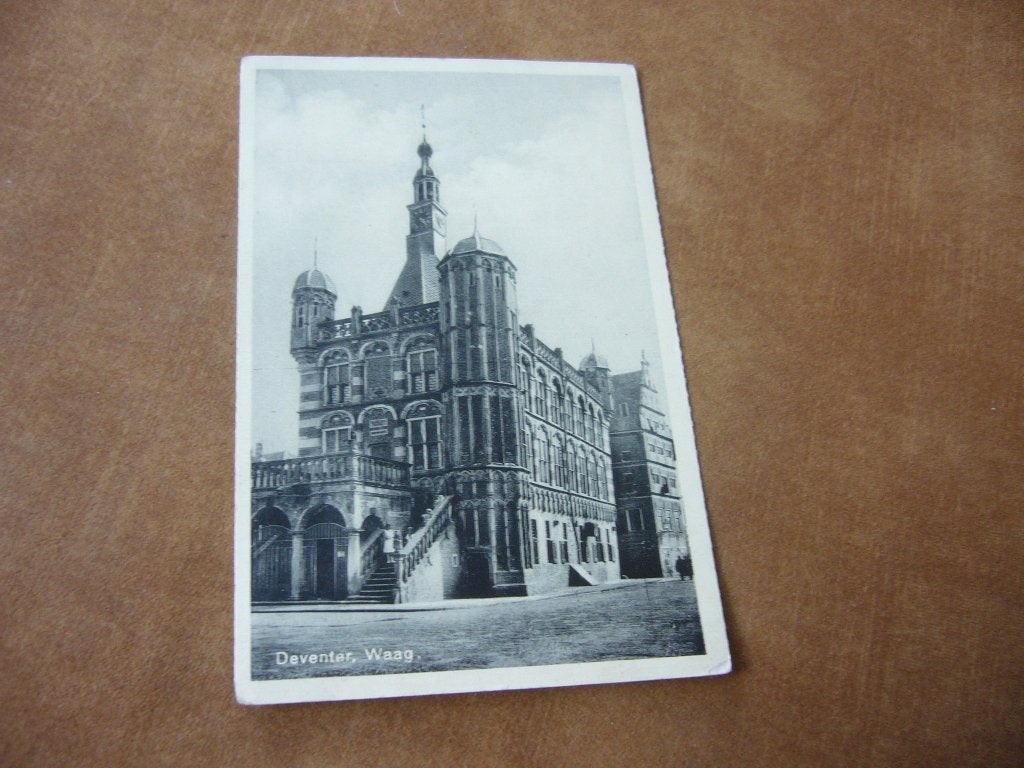 DEVENTER  =  WAAG    1935, Ophalen of Verzenden, 1920 tot 1940, Gelopen, Overijssel