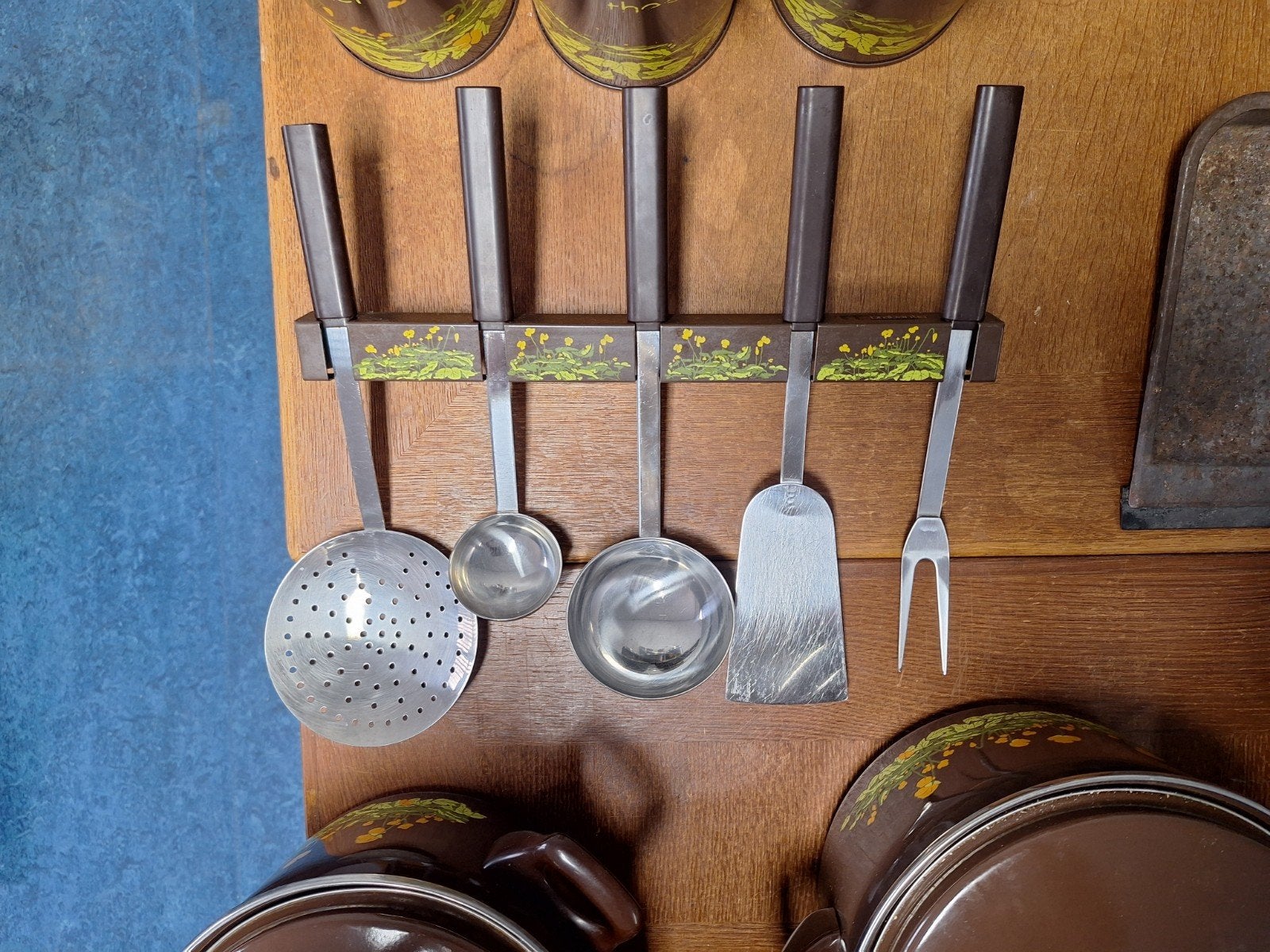 Unieke 23-delige megaset vintage Brabantia Boterbloem (70s), Ophalen, Gebruikt, Overige, Overige merken