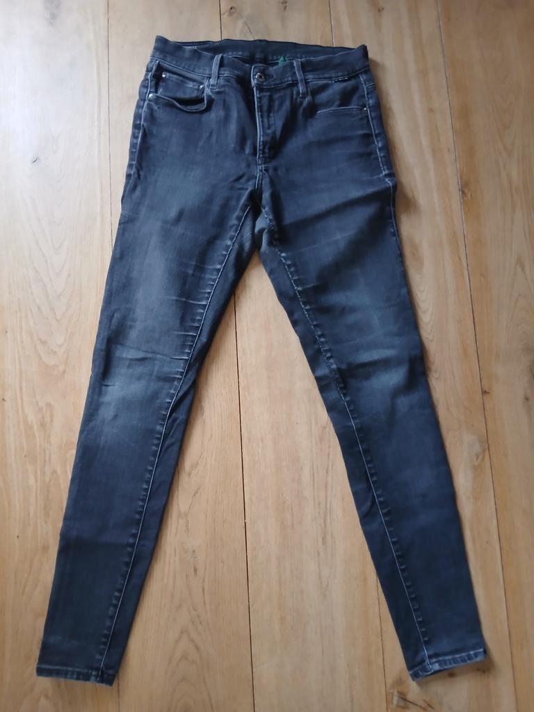 G-Star 3301 donkergrijze jeans W31/L32, rits kapot, Ophalen of Verzenden, Grijs, W30 - W32 (confectie 38/40)