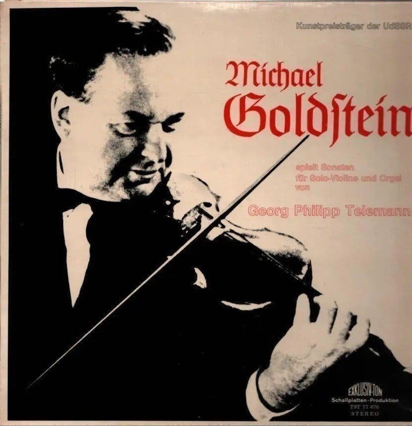 Telemann Michael Goldstein –Sonaten Solo-Violine Und Orgel, Kamermuziek, Verzenden, Zo goed als nieuw, 12 inch