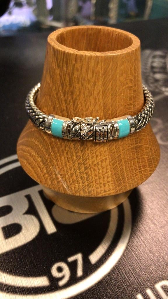 BUDDHA TO BUDDHA ARMBAND TYPE J070TQ D BEN XS STONE € 359,00, Sieraden, Tassen en Uiterlijk, Ophalen of Verzenden, Nieuw, Zilver