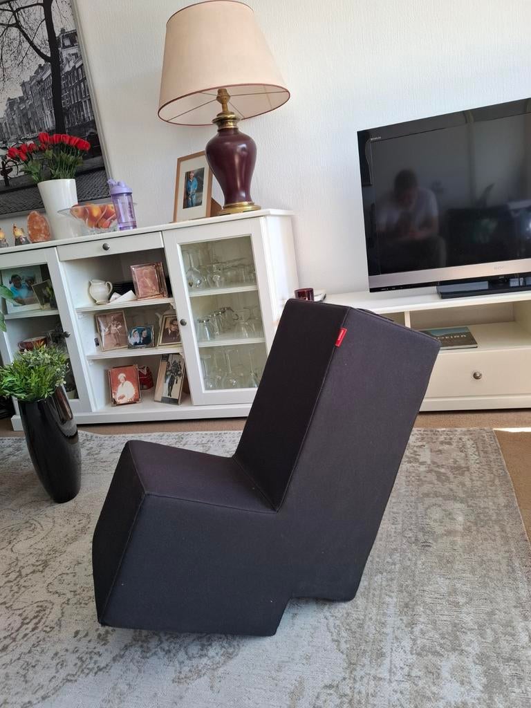 Lümmel zitelement - Comfortabele en stijlvolle zitzakstoel, Zwart, Ophalen of Verzenden, Modern, Lounge, Ergonomisch, Gebruikt