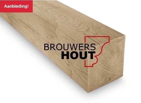 Eiken kolommen 150x150mm € 25.84 per m¹, Ophalen, Nieuw, 250 cm of meer, Planken