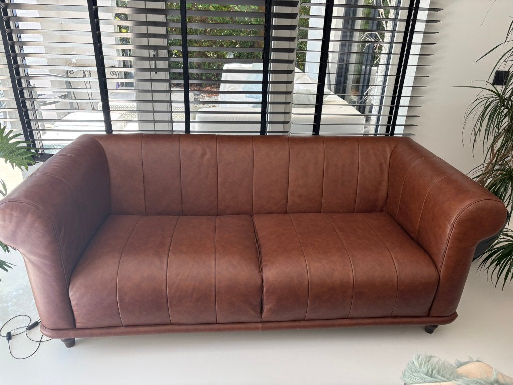 leren bank, Huis en Inrichting, Ophalen, Klassiek, 150 tot 200 cm, Tweepersoons