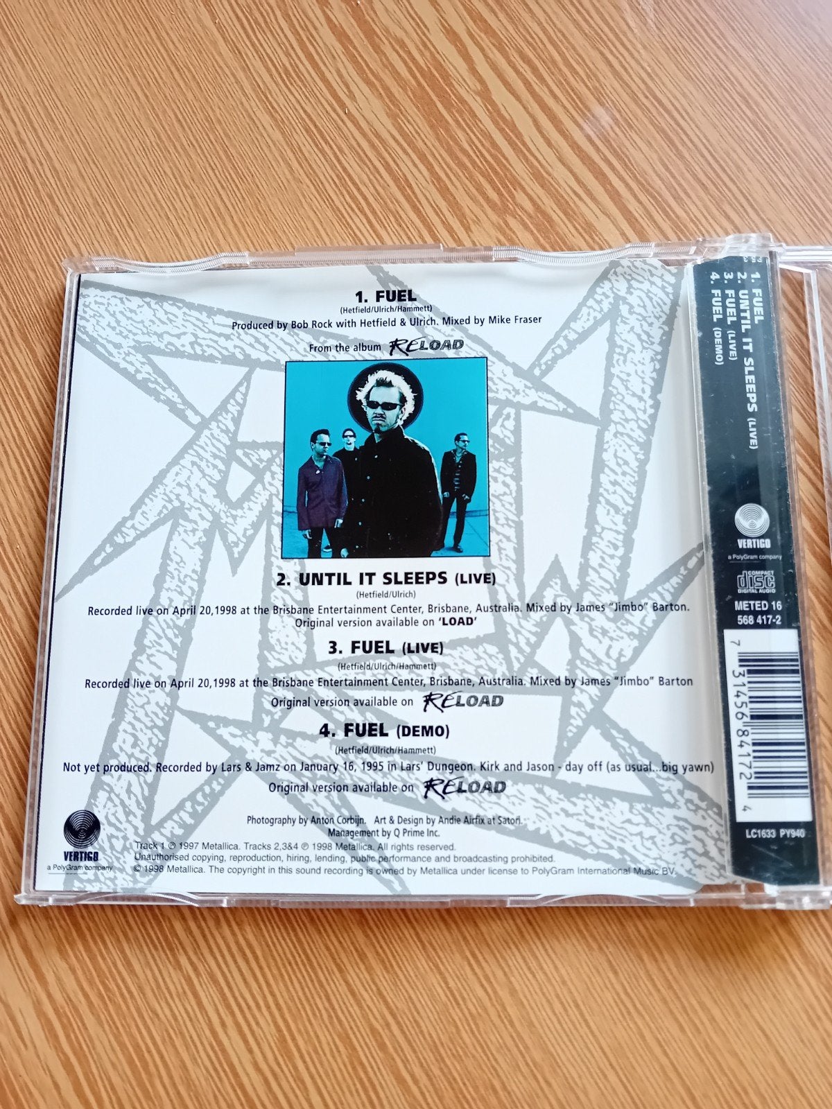 Metallica - Fuel CD Single, Ophalen of Verzenden, Zo goed als nieuw, Heavy metal, Single