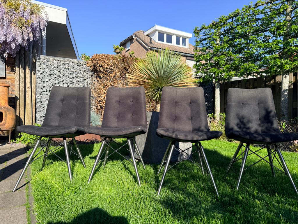 Henders en Hazel eetkamerstoelen Alegra, Ophalen, Gebruikt, Zwart, Vier